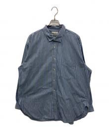Marvine Pontiak Shirt Makers（マーヴィンポンティアックシャツメイカーズ）の古着「Italian Collar SH」｜ブルー