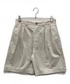 A.PRESSEアプレッセ）の古着「Two Tuck Chino Shorts」｜アイボリー
