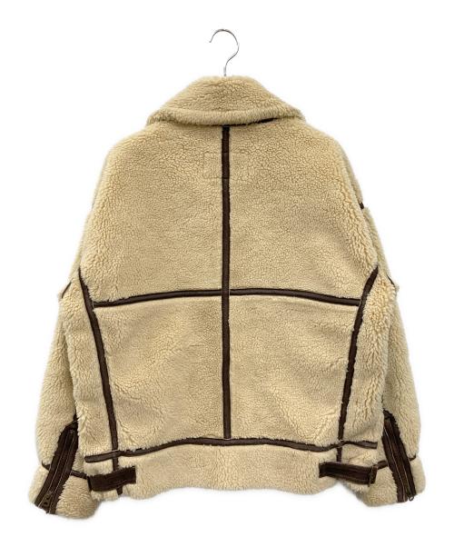 Schott（ショット）Schott (ショット) ボアフライトジャケット ベージュ サイズ:Mの古着・服飾アイテム
