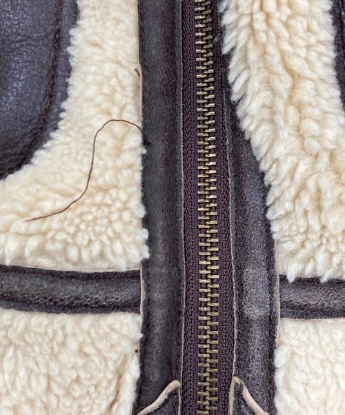 Schott（ショット）Schott (ショット) ボアフライトジャケット ベージュ サイズ:Mの古着・服飾アイテム