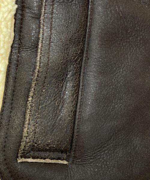 Schott（ショット）Schott (ショット) ボアフライトジャケット ベージュ サイズ:Mの古着・服飾アイテム