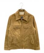 GAPギャップ）の古着「［古着］スエードレザージャケット」｜ブラウン