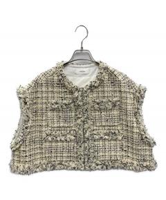中古・古着通販】Bibiy. (ビビィ) B. BORDER LOCK KNIT ブルー×グレー