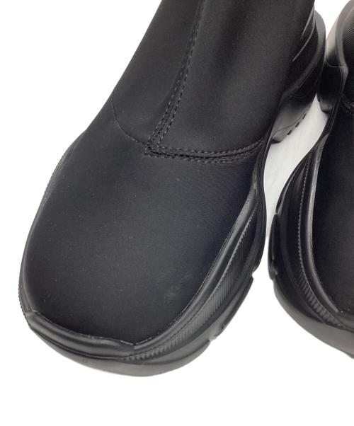 YELLO（イエロ）YELLO (イエロ) ダブルスニーカーショートブーツ ブラック サイズ:Lの古着・服飾アイテム