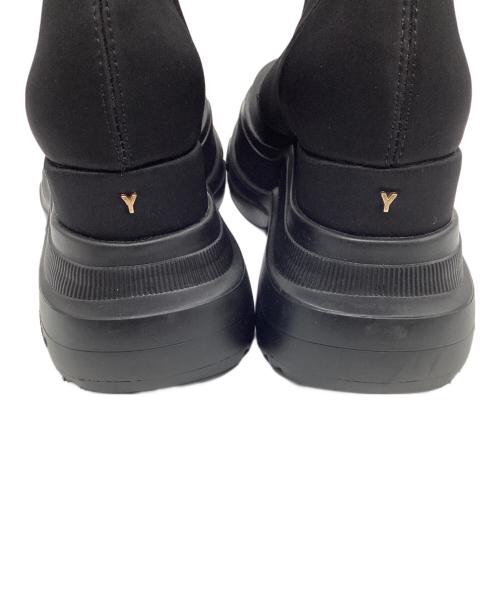 YELLO（イエロ）YELLO (イエロ) ダブルスニーカーショートブーツ ブラック サイズ:Lの古着・服飾アイテム