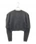 JANE SMITH (ジェーンスミス) 7G BIG SHOULDER CREW CARDIGAN グレー サイズ:38：15000円