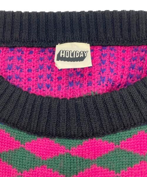holiday（ホリデー）HOLIDAY (ホリデー) MULTI KNIT PUFF TOPS マルチカラー サイズ:FREEの古着・服飾アイテム