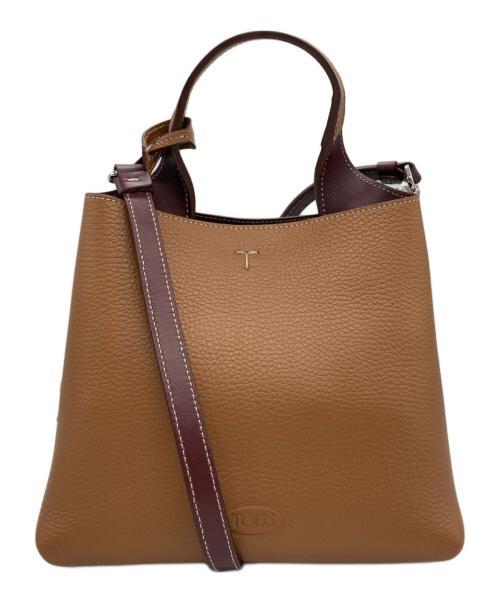 TOD'S（トッズ）TOD'S (トッズ) FLORIDA DOUBLE MINI ブラウンの古着・服飾アイテム