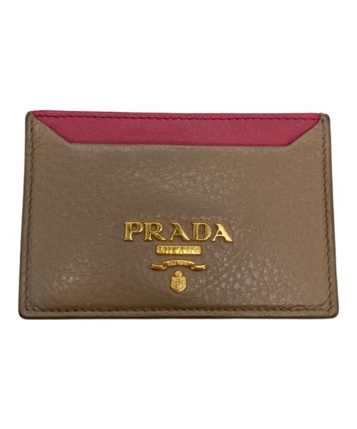 PRADA（プラダ）PRADA (プラダ) カードケース ピンクの古着・服飾アイテム