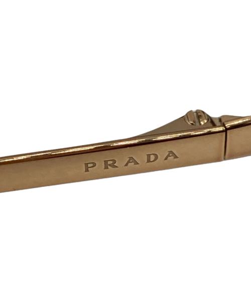 PRADA（プラダ）PRADA (プラダ) PRADA サングラス ベージュ×パープル サイズ:54□23 140の古着・服飾アイテム