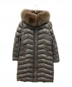 DAMA collectionダーマコレクション）の古着「フォックスファーレザーダウンコート」｜ブラウン