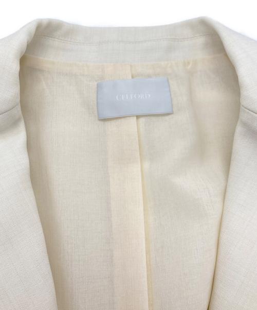 CELFORD（セルフォード）CELFORD (セルフォード) 2WAYメタルボタンジャケット アイボリー サイズ:36の古着・服飾アイテム