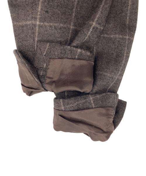 Belvest（ベルヴェスト）Belvest (ベルヴェスト) ウールチェックジャケット ブラウン サイズ:44の古着・服飾アイテム