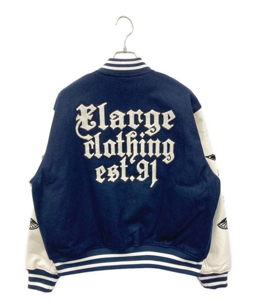 X-LARGE（エクストララージ）X-LARGE (エクストララージ) VARSITY JACKET ネイビー サイズ:M 未使用品の古着・服飾アイテム