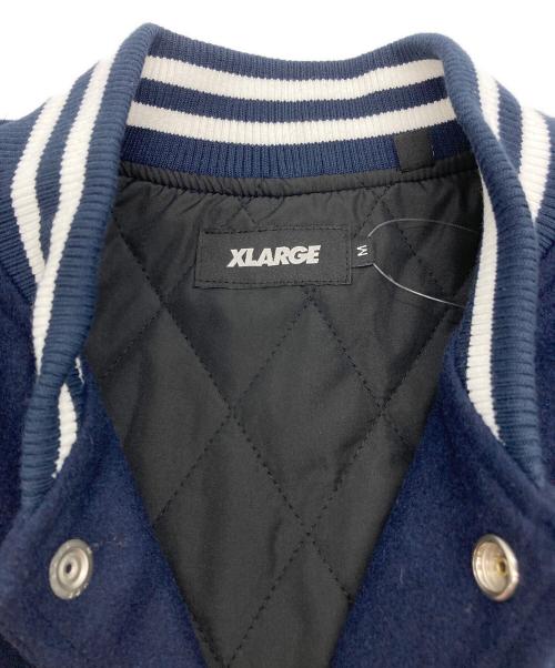 X-LARGE（エクストララージ）X-LARGE (エクストララージ) VARSITY JACKET ネイビー サイズ:M 未使用品の古着・服飾アイテム