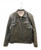 CALEEキャリー）の古着「カウレザージャケット」｜ブラウン