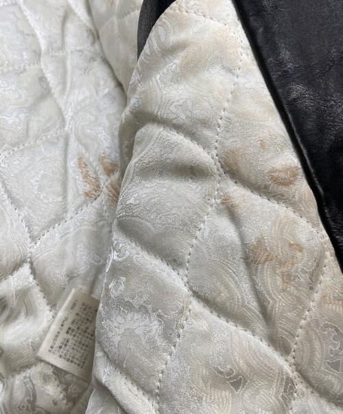 CALEE（キャリー）CALEE (キャリー) カウレザージャケット ブラウン サイズ:Lの古着・服飾アイテム