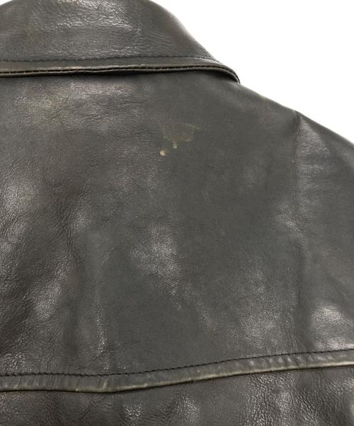 CALEE（キャリー）CALEE (キャリー) カウレザージャケット ブラウン サイズ:Lの古着・服飾アイテム