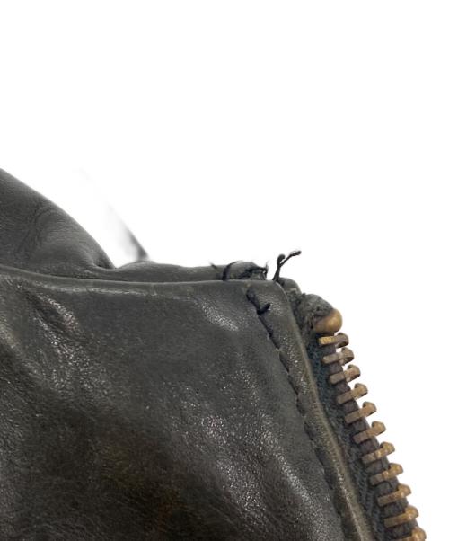 CALEE（キャリー）CALEE (キャリー) カウレザージャケット ブラウン サイズ:Lの古着・服飾アイテム