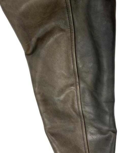 CALEE（キャリー）CALEE (キャリー) カウレザージャケット ブラウン サイズ:Lの古着・服飾アイテム