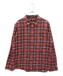 stussy（ステューシー）の古着「Beach Plaid Shirt」｜レッド