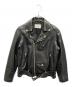 beautiful people（ビューティフルピープル）の古着「vintage leather riders jacket」｜ブラック