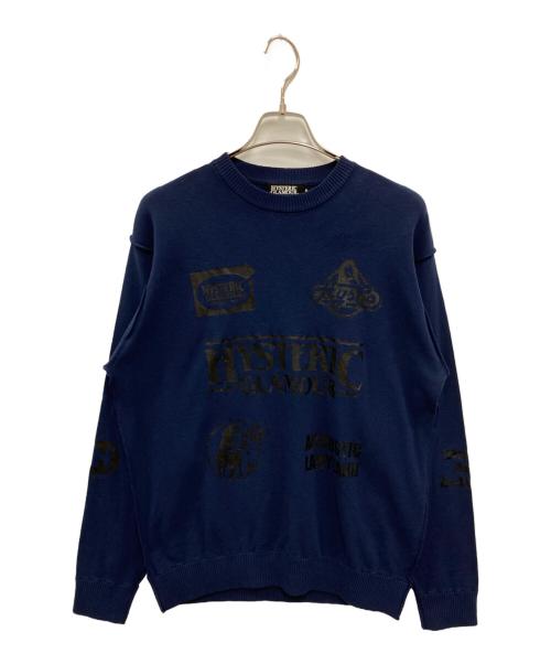 Hysteric Glamour（ヒステリックグラマー）Hysteric Glamour (ヒステリックグラマー) HG ENTERTAINMENT プルオーバー ネイビー サイズ:Mの古着・服飾アイテム