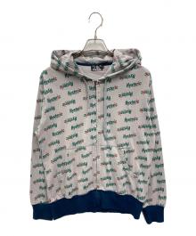Hysteric Glamour（ヒステリックグラマー）の古着「総柄ジップパーカー」｜グレー