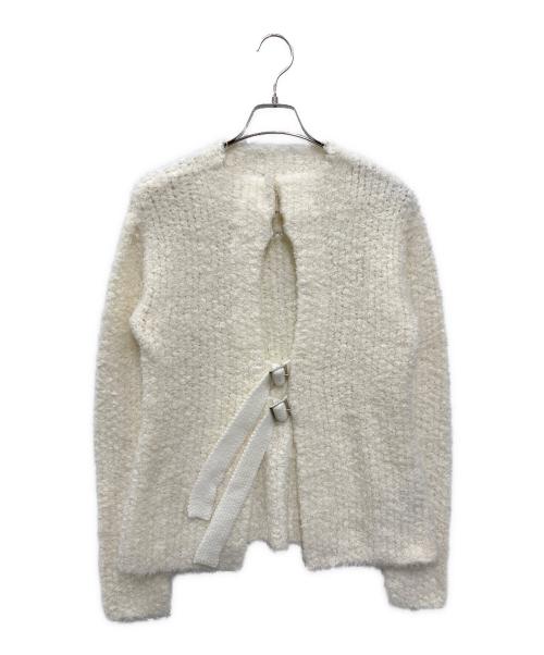 HYEON（ヘヨン）HYEON (ヘヨン) belt cardigan ホワイト サイズ:FREEの古着・服飾アイテム