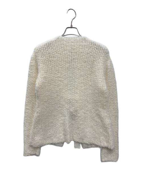 HYEON（ヘヨン）HYEON (ヘヨン) belt cardigan ホワイト サイズ:FREEの古着・服飾アイテム