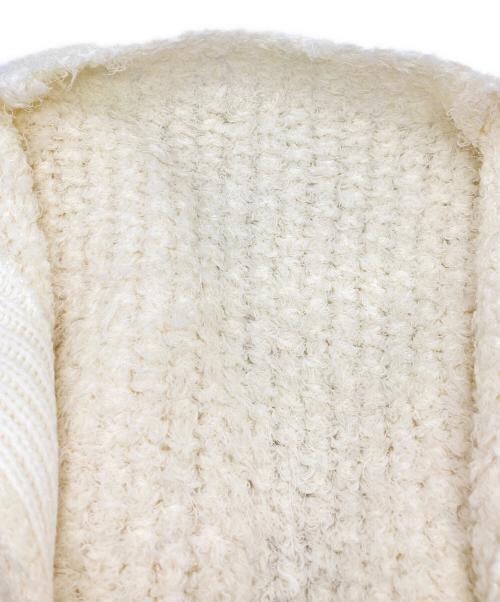 HYEON（ヘヨン）HYEON (ヘヨン) belt cardigan ホワイト サイズ:FREEの古着・服飾アイテム