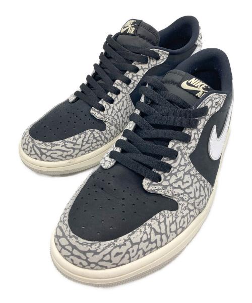 NIKE（ナイキ）NIKE (ナイキ) AIR JORDAN 1 LOW RETRO OG ブラック×グレー サイズ:27.5cmの古着・服飾アイテム