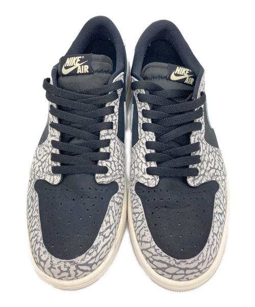 NIKE（ナイキ）NIKE (ナイキ) AIR JORDAN 1 LOW RETRO OG ブラック×グレー サイズ:27.5cmの古着・服飾アイテム