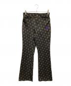 Needlesニードルズ）の古着「Boot Cut Poly Jean」｜ブラック×ブラウン