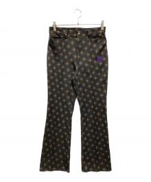 Needles（ニードルズ）の古着「Boot Cut Poly Jean」｜ブラック×ブラウン