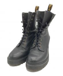 Dr.Martens（ドクターマーチン）の古着「KENDRA 10ホールブーツ」｜ブラック