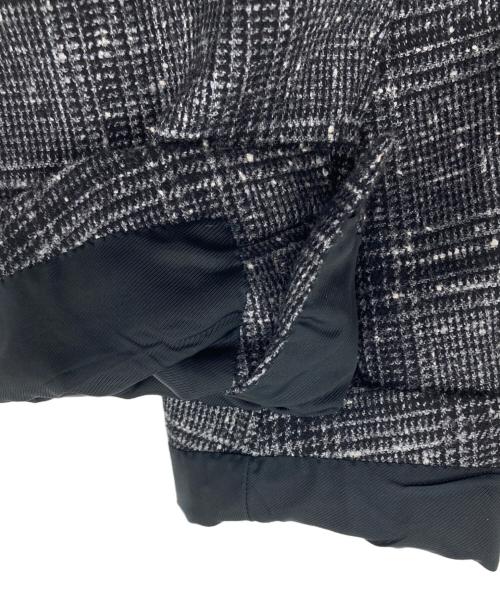 De Petrillo（デペトリロ）De Petrillo (デペトリロ) ウールシルクチェックテーラードジャケット ブラック サイズ:42の古着・服飾アイテム