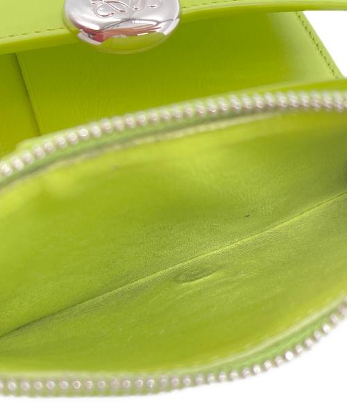 LOEWE（ロエベ）LOEWE (ロエベ) ペブル バーティカル ウォレット スモール メドウグリーンの古着・服飾アイテム