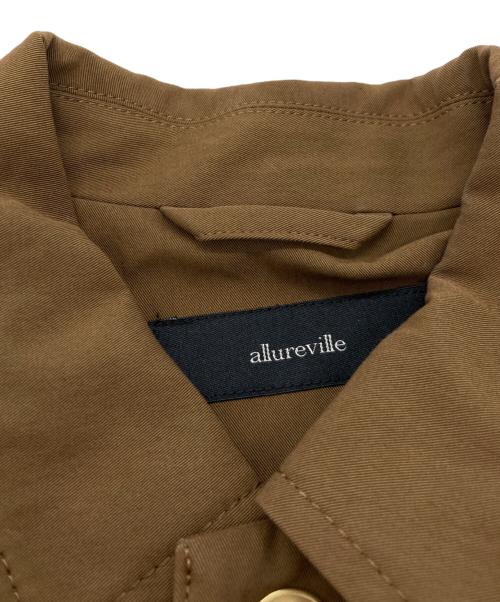 allureville（アルアバイル）allureville (アルアバイル) シャンブレーミリタリーブルゾン ブラウン サイズ:Mの古着・服飾アイテム