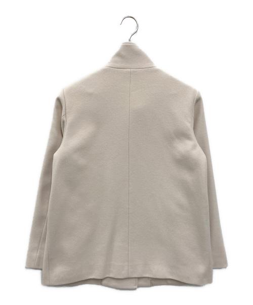 J.PRESS（ジェイプレス）J.PRESS (ジェイプレス) ウールナイロン スタンドカラーコート ベージュ サイズ:Mの古着・服飾アイテム