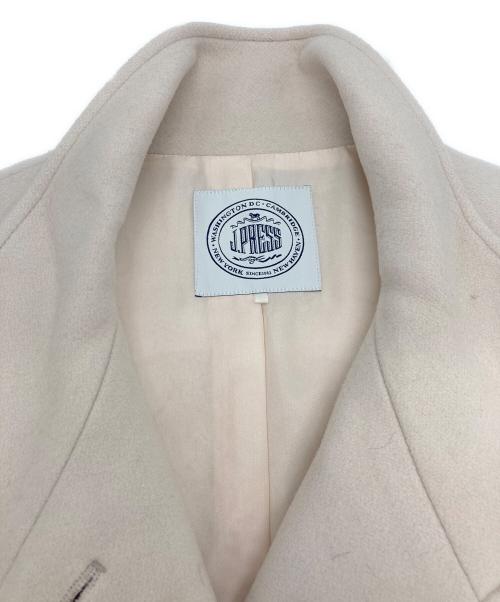 J.PRESS（ジェイプレス）J.PRESS (ジェイプレス) ウールナイロン スタンドカラーコート ベージュ サイズ:Mの古着・服飾アイテム