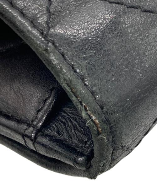 CHANEL（シャネル）CHANEL (シャネル) CHANEL カンボン 2つ折り財布 ブラックの古着・服飾アイテム