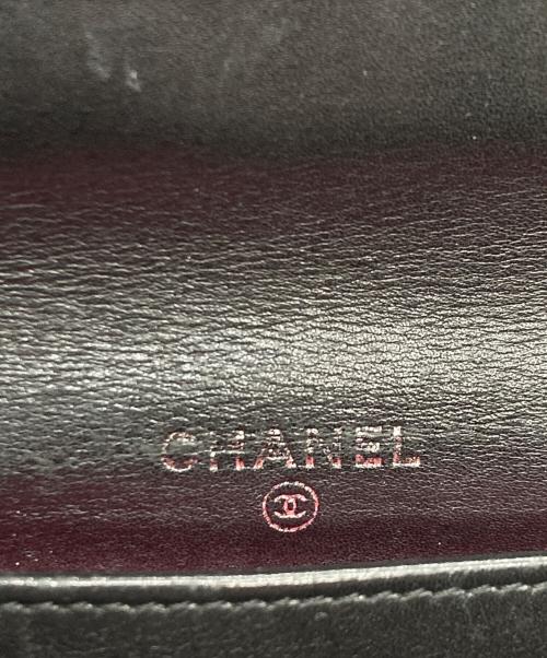 CHANEL（シャネル）CHANEL (シャネル) CHANEL カンボン 2つ折り財布 ブラックの古着・服飾アイテム
