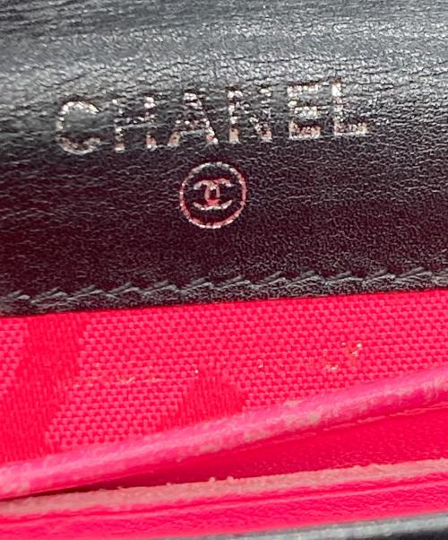 CHANEL（シャネル）CHANEL (シャネル) CHANEL カンボン 2つ折り財布 ブラックの古着・服飾アイテム