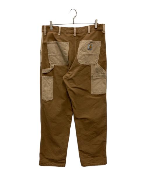 CarHartt（カーハート）CarHartt (カーハート) DOUBLE KNEE PANT ブラウン×ベージュ サイズ:86cm (W34)×L32の古着・服飾アイテム