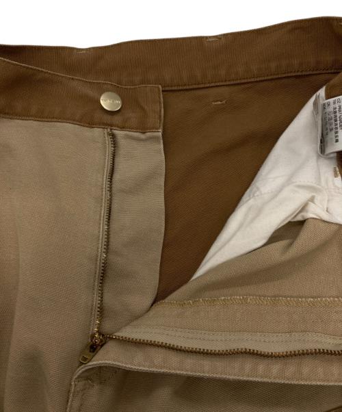 CarHartt（カーハート）CarHartt (カーハート) DOUBLE KNEE PANT ブラウン×ベージュ サイズ:86cm (W34)×L32の古着・服飾アイテム