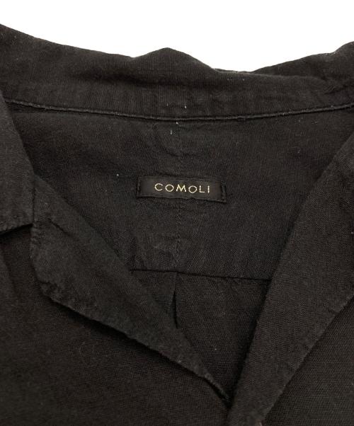 COMOLI（コモリ）COMOLI (コモリ) ベタシャン オープンカラーシャツ ブラック サイズ:2の古着・服飾アイテム
