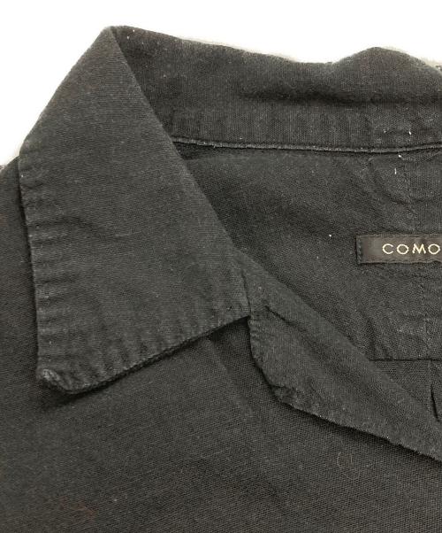 COMOLI（コモリ）COMOLI (コモリ) ベタシャン オープンカラーシャツ ブラック サイズ:2の古着・服飾アイテム