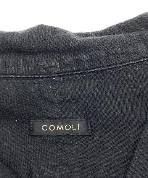 COMOLI（コモリ）COMOLI (コモリ) ベタシャン オープンカラーシャツ ブラック サイズ:2の古着・服飾アイテム