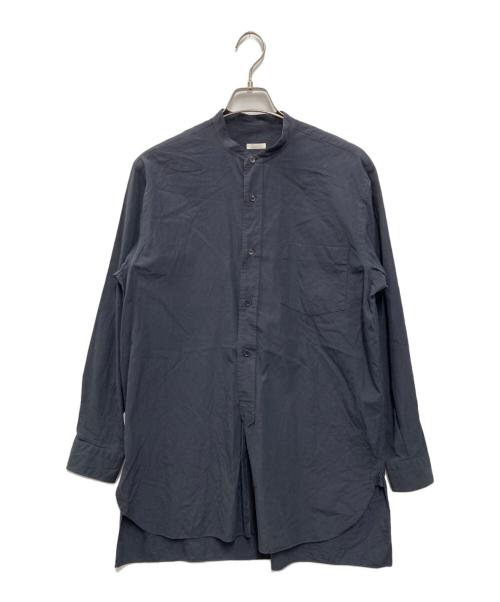 COMOLI（コモリ）COMOLI (コモリ) バンドカラーシャツ ネイビー サイズ:SIZE　2の古着・服飾アイテム